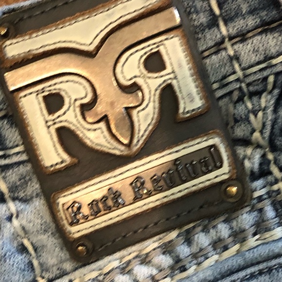 Rock Revival Baxter Slim Bootcut Jeans Sz 27 - Picture 12 of 16